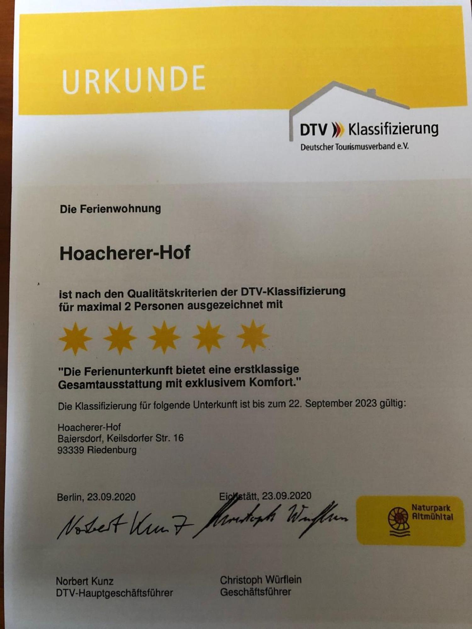 Ferienwohnung Hoacherer-Hof Riedenburg Exterior photo